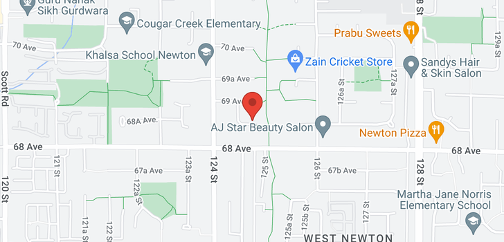 map of 12495 68A AVENUE